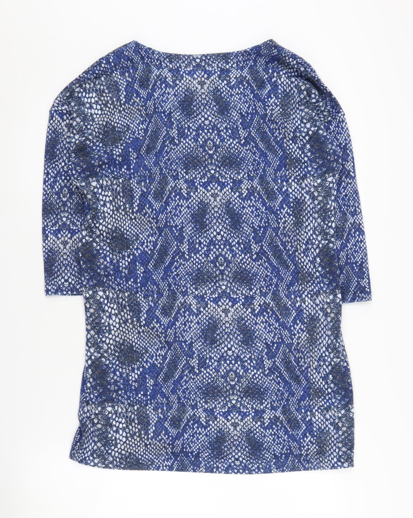Marks and Spencer Women's Blue Animal Print Jumper Size 12