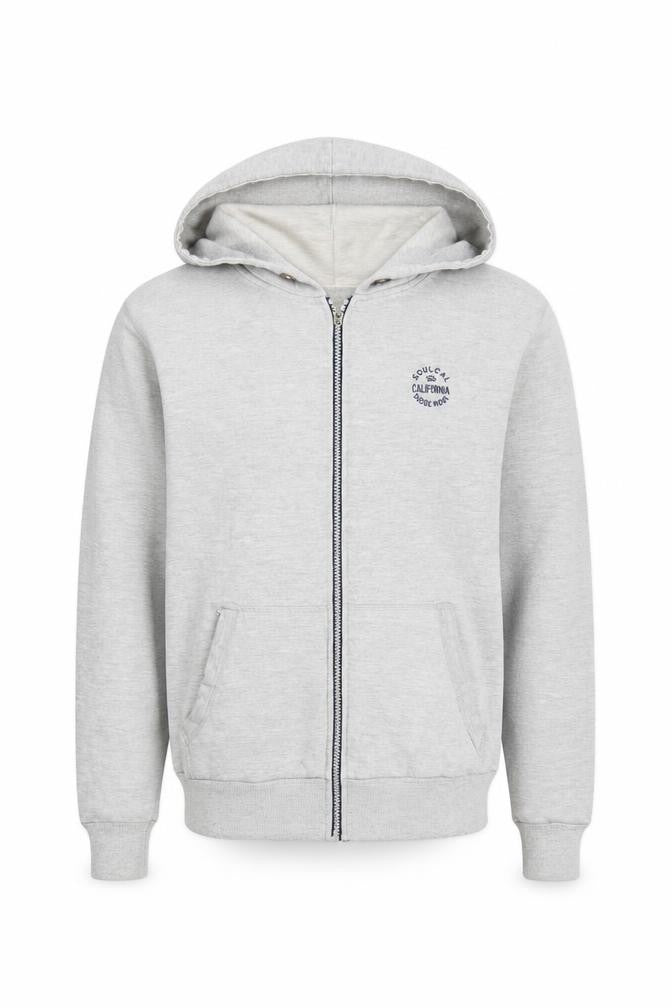 Soulcal Men's Grey Full Zip Hoodie M