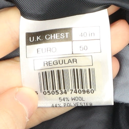 Karl Jackson Men's Blue Blazer 40 Regular Fit