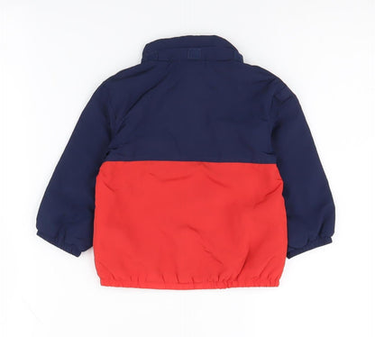 Preloved H&M Mickey Mouse Red & Blue Baby Jacket 12-18M - Back