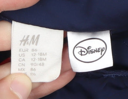 Preloved H&M Mickey Mouse Red & Blue Baby Jacket 12-18M - Label