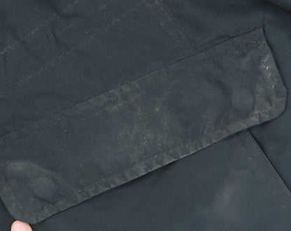 Close-up detail of Atlantic Bay Men's Black Hooded Puffer Jacket M