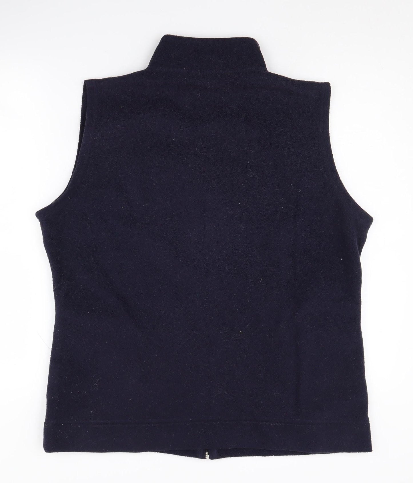 EWM Women's Blue Fleece Waistcoat, L, Casual Zip