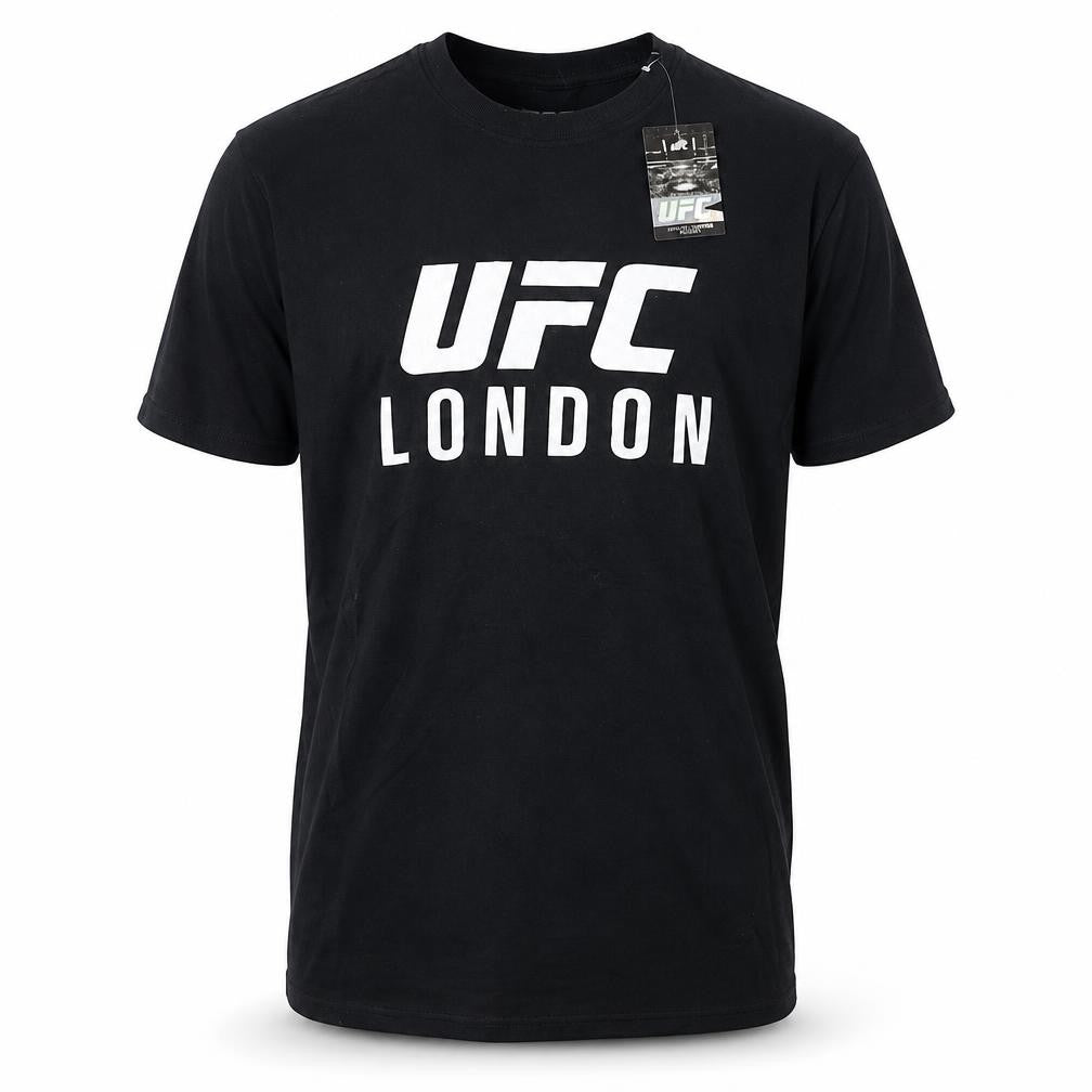 UFC Men's Black M T-Shirt with London Graphic
