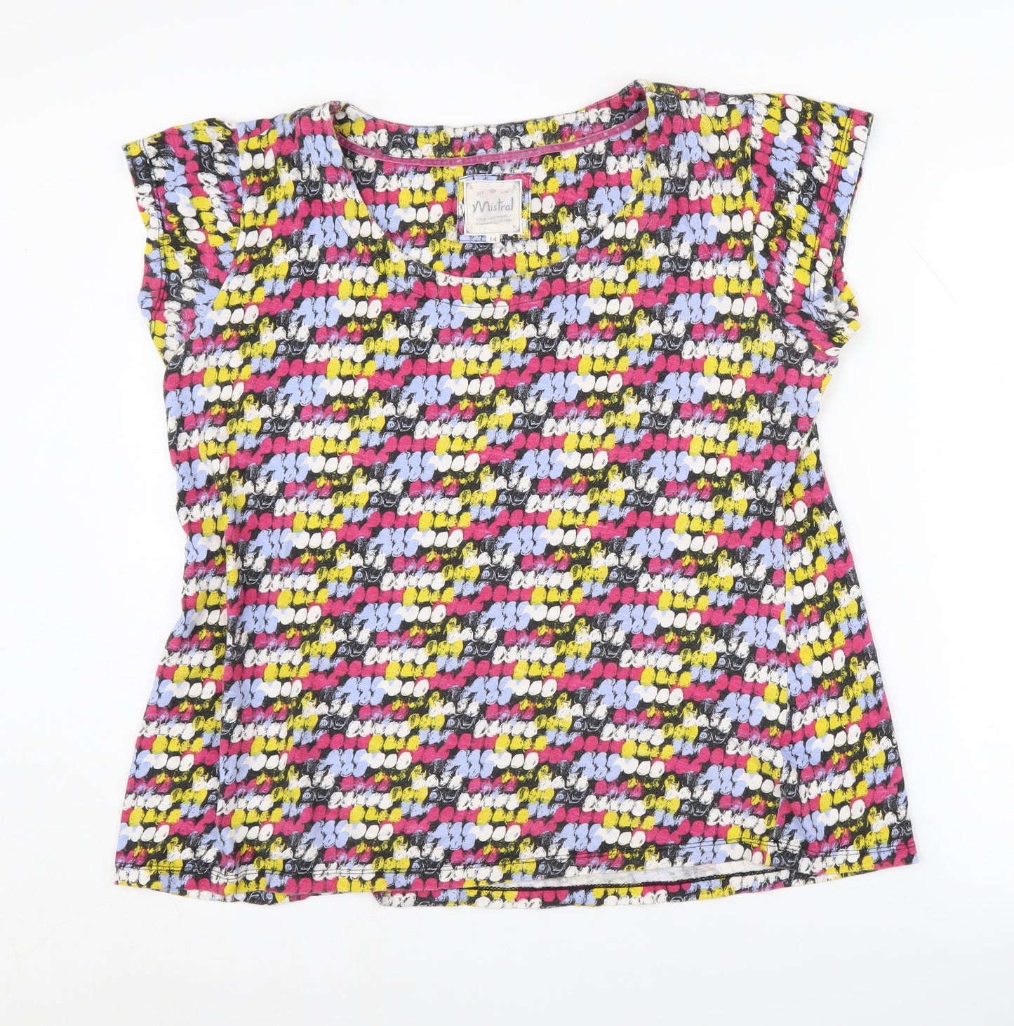 Mistral Women's Multicoloured Cotton T-Shirt Size 14