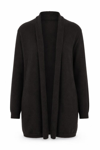 Kem Women's Black XS Open Front Cardigan Wool Blend
