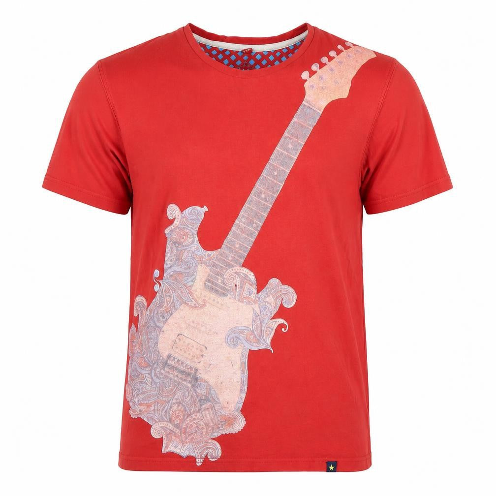 Joe Browns Men's Red Graphic Print Music T-Shirt M