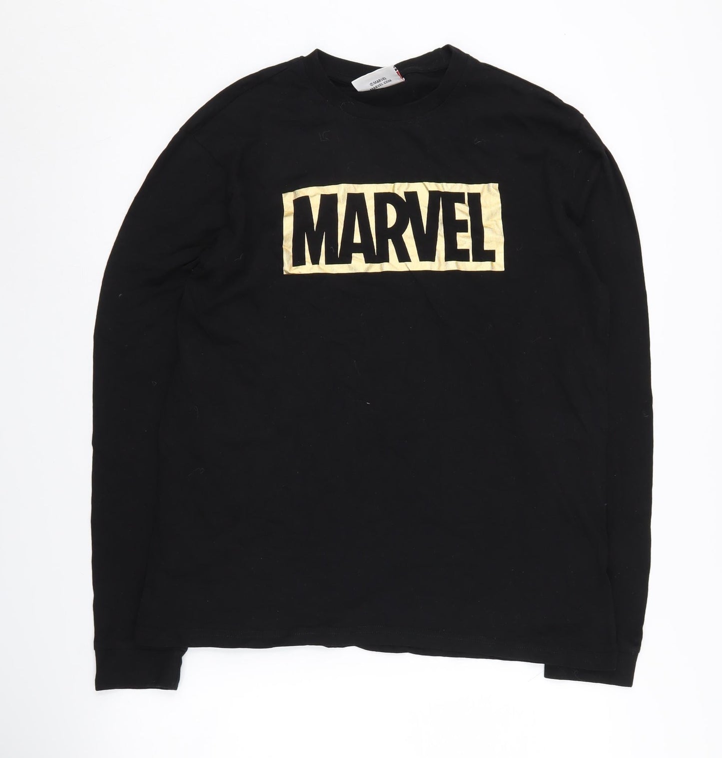 Marvel Unisex Black Cotton Logo Sweatshirt M Casual