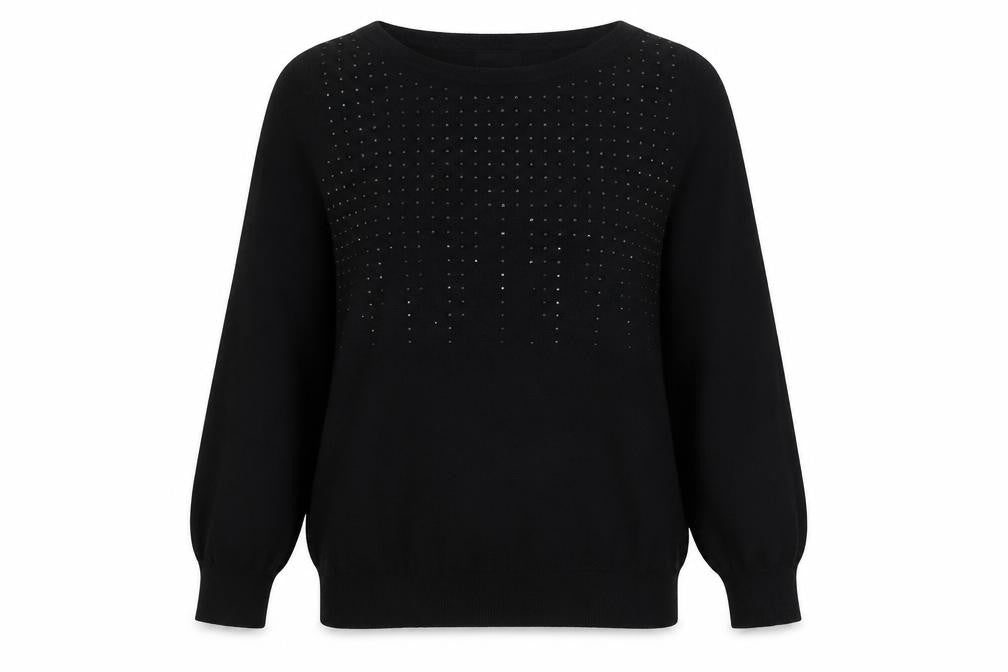Next Women's Black Pullover Jumper Size 8 Studded