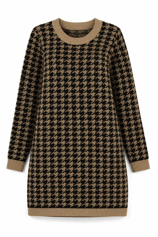 Hollister Women's Beige Black Pullover Jumper L