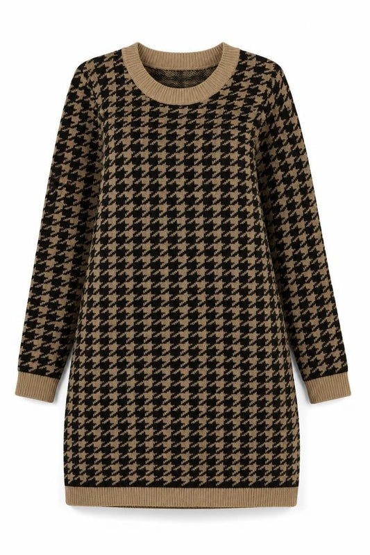 Hollister Women's Beige Black Pullover Jumper L