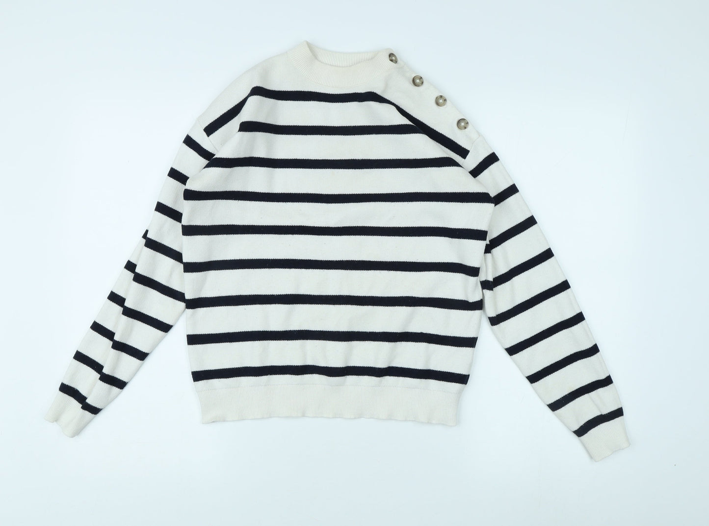 Marks and Spencer Women's Striped Jumper - Size S