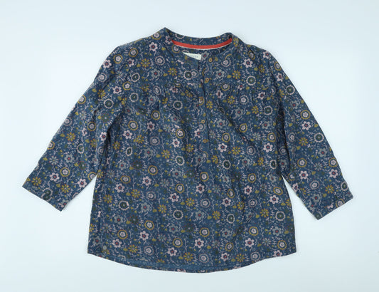Brakeburn Women's Multicoloured Floral Tunic Blouse Size 10