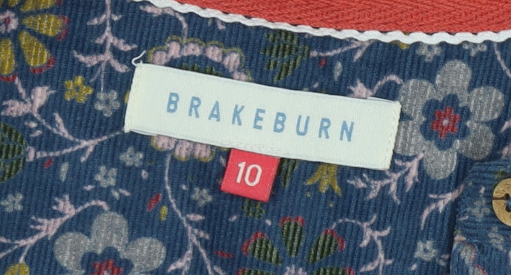 Brakeburn Women's Multicoloured Floral Tunic Blouse Size 10