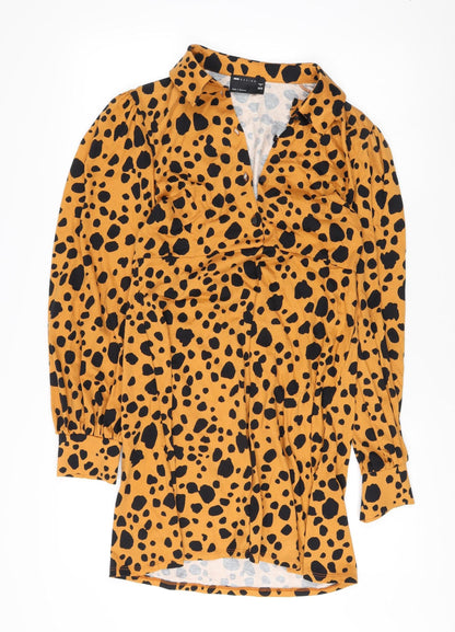 Additional front view of ASOS DESIGN Women's Multicoloured Animal Print Top