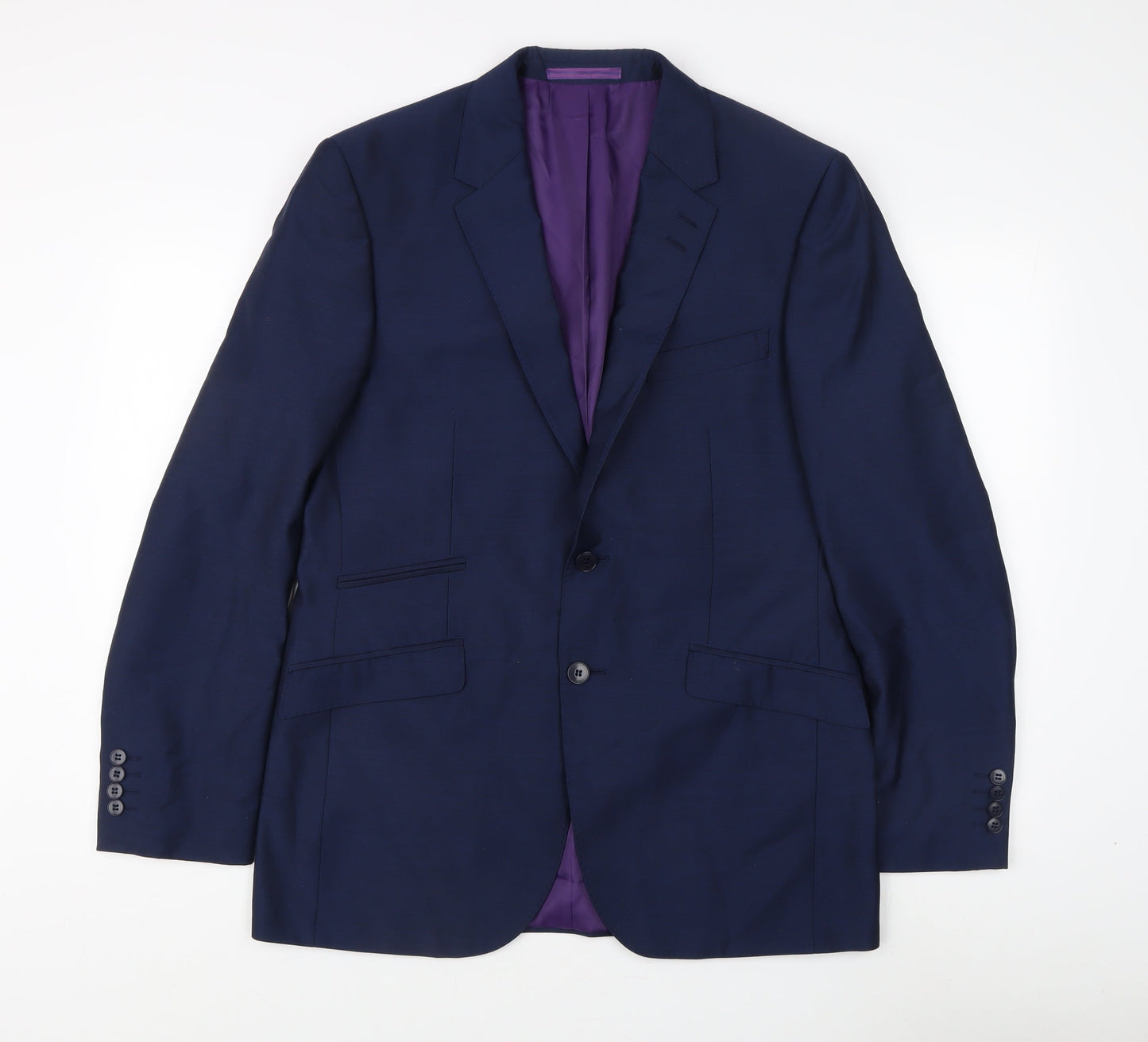 Marks and Spencer Men's Blue Blazer, Size 40 Regular Fit