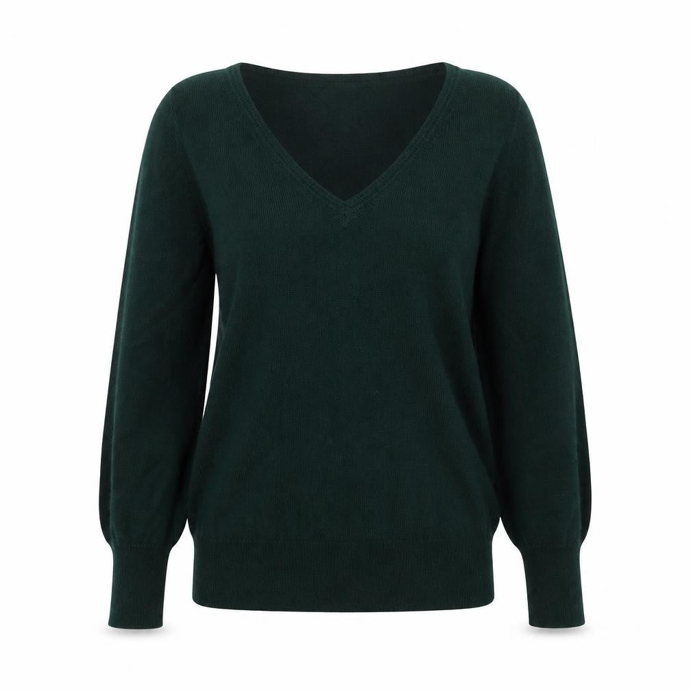 Old Navy Women's Green V-Neck Jumper XS