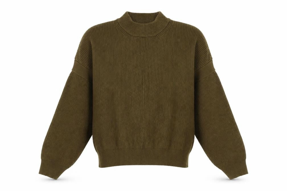 MNG Women's Mock Neck Acrylic Jumper, Size L