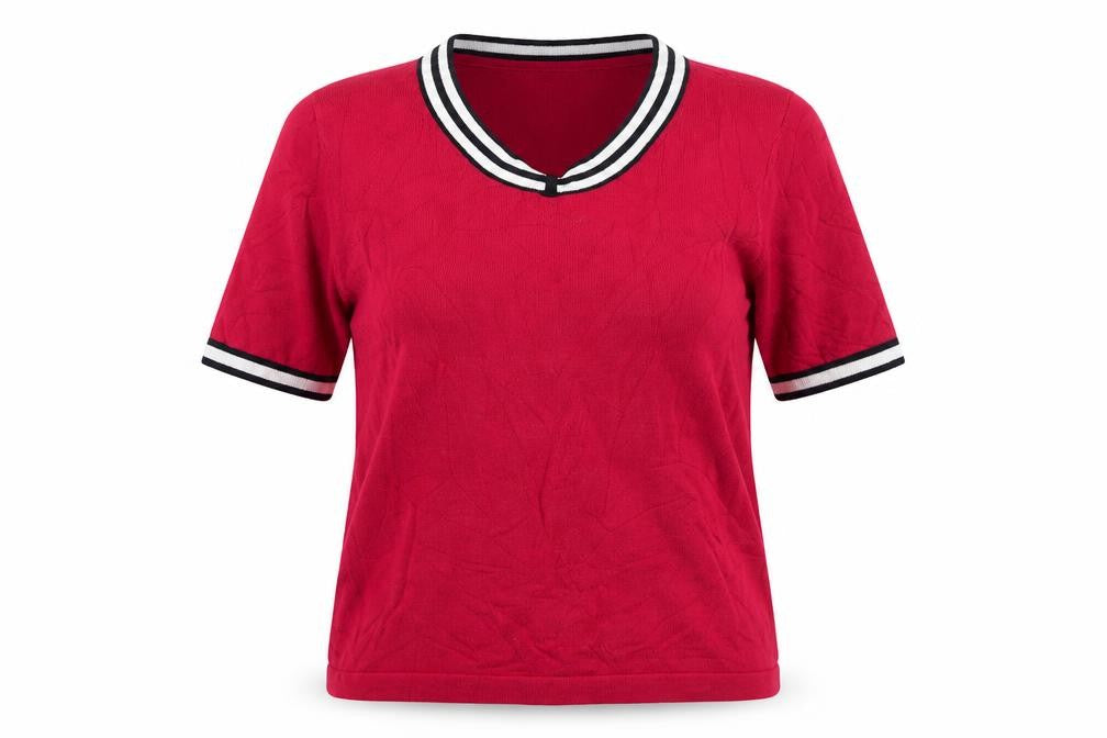 Viyella Women's Red Short Sleeve Petite Top