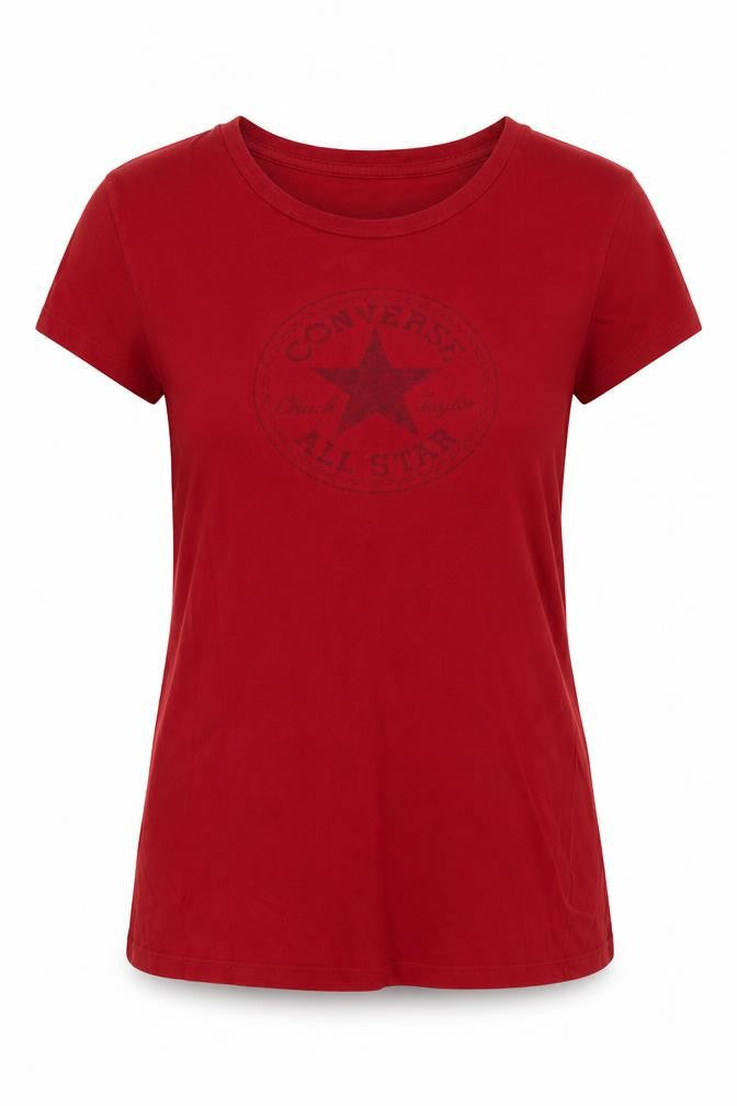 Converse Women's XS Red Crew Neck T-Shirt