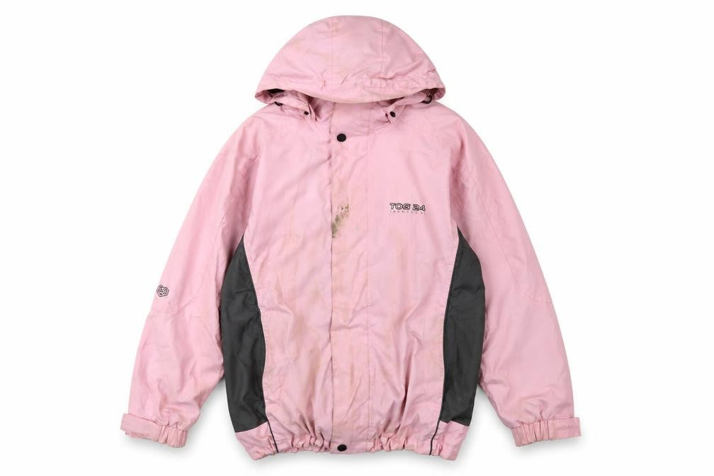 TOG 24 Women's Pink Waterproof Hooded Jacket Size 12