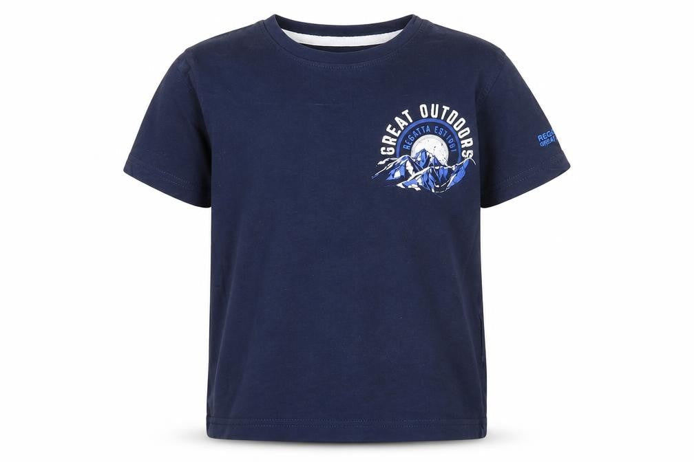 Regatta Boys Blue Outdoor Graphic T-Shirt 7-8 Years