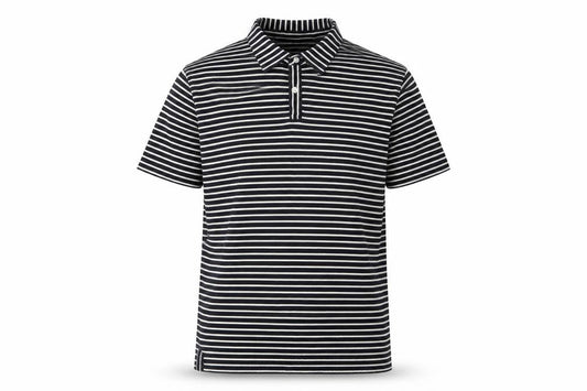Jasper Conran Men's Black Striped Polo, Size L