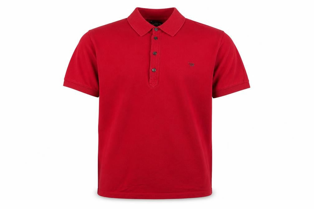 Diesel Men's Red Polo Shirt Size S