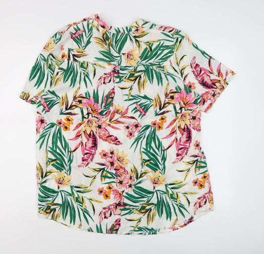 ISLE Essentials Women's Multicoloured Floral Blouse, Size 16
