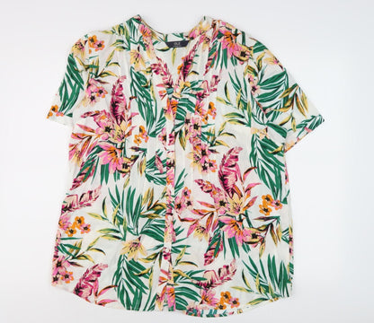 ISLE Essentials Women's Multicoloured Floral Blouse, Size 16
