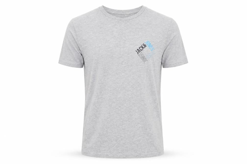 Jack & Jones Men's Grey Crew Neck T-Shirt, Size S
