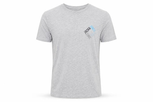 Jack & Jones Men's Grey Crew Neck T-Shirt, Size S