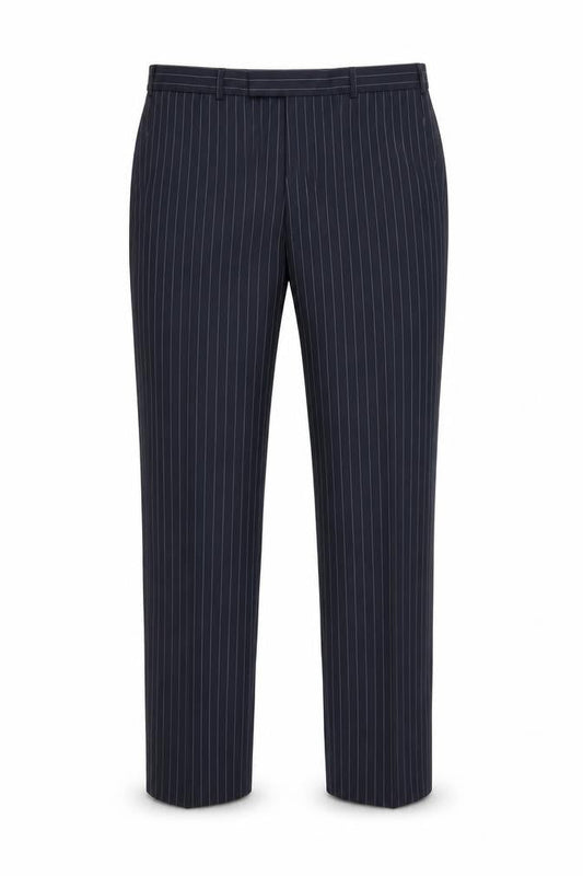 Next Men's Black Dress Pants, 38 L, Formal Wool Trousers