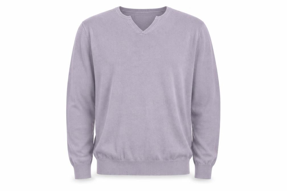 Jasper Conran Men's Purple V-Neck Jumper - Size L