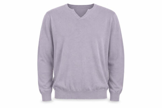 Jasper Conran Men's Purple V-Neck Jumper - Size L