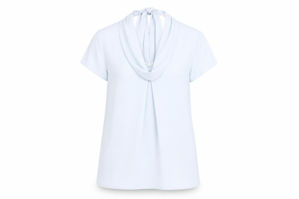 Jasper Conran Women’s Blue Cowl Neck Blouse Size 10