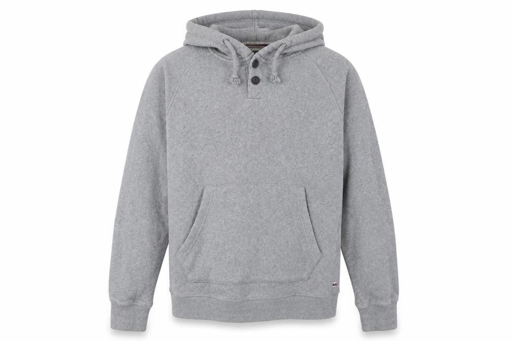 FatFace Men's Grey Hooded Henley M