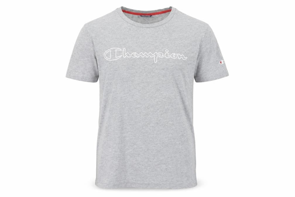 Champion Men's Grey Logo T-Shirt Size S