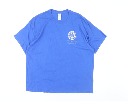 Gildan Men's Blue XL Sports Graphic T-Shirt