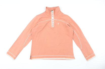 FatFace Women's Pink Zip Sweatshirt Size 12