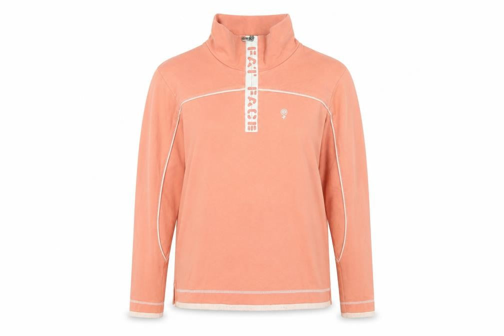 Fat Face Women's Pink Zip Sweatshirt Size 12