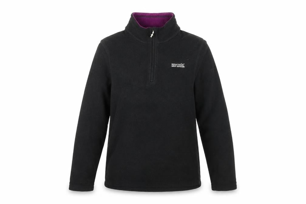 Regatta Women's Black Pullover Fleece Sweatshirt Size 12