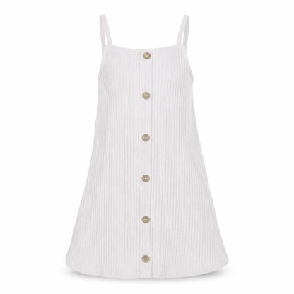Firetrap Girls Beige Strappy Dress 9-10 Years, Cotton Blend