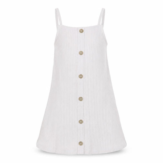 Firetrap Girls Beige Strappy Dress 9-10 Years, Cotton Blend
