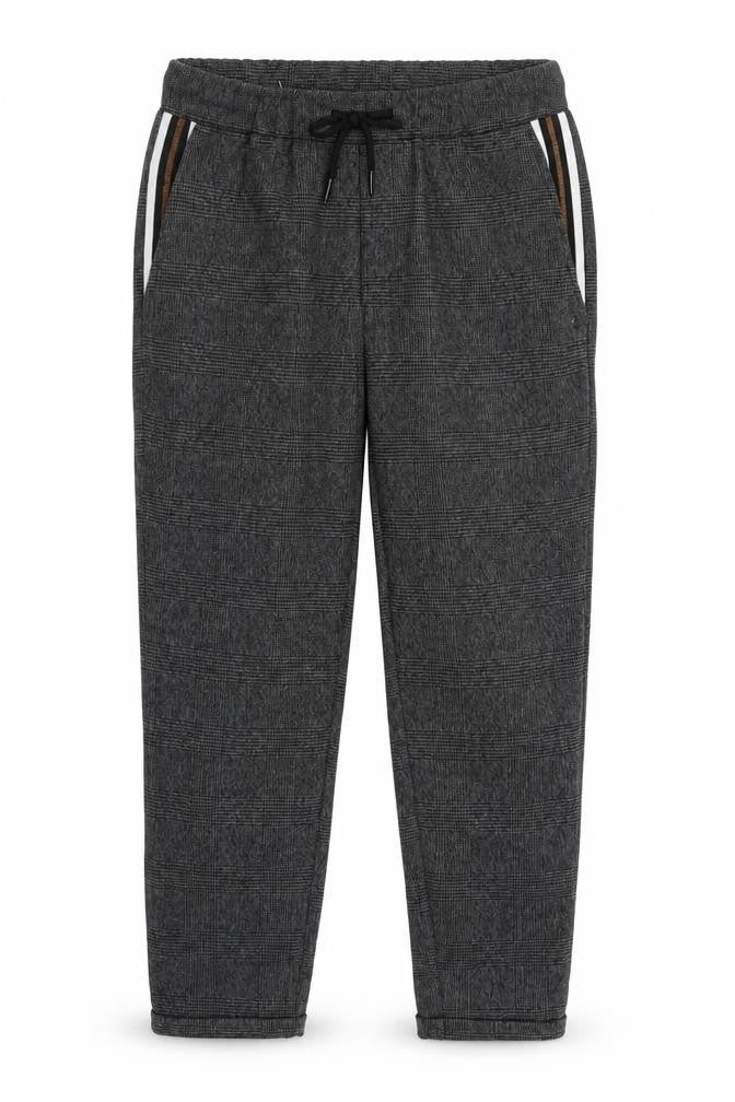 Broadway NYC Grey Check Jogger Trousers - Women S
