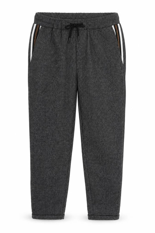 Broadway NYC Grey Check Jogger Trousers - Women S