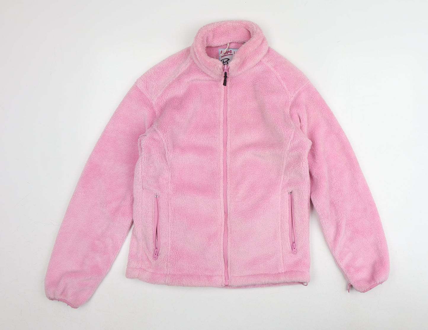 Rydale Women's Pink Fleece Sweatshirt M Zip Casual