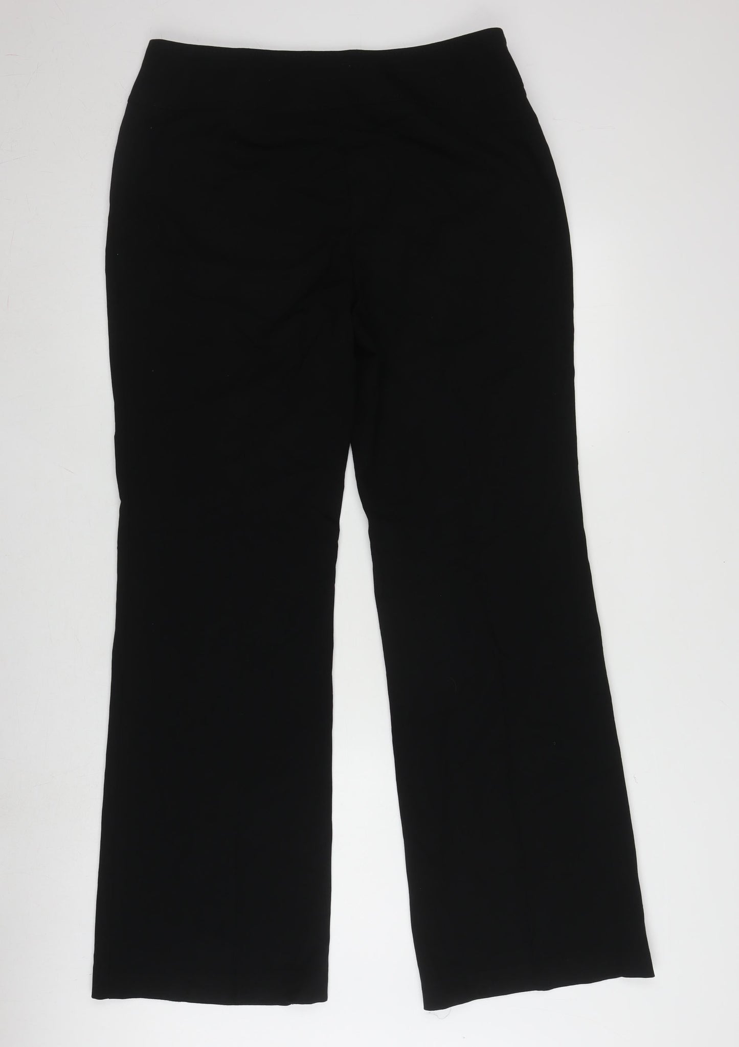 Marks and Spencer Women's Black Straight Trousers, Size 14