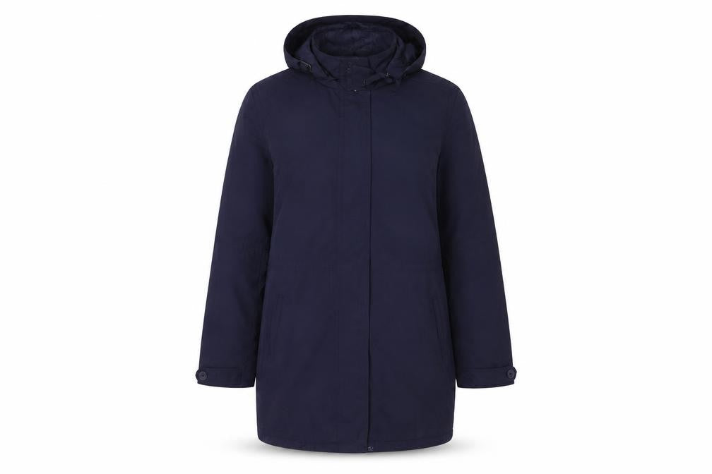 ESPRIT Women's Blue Parka Coat Size 12 Hooded