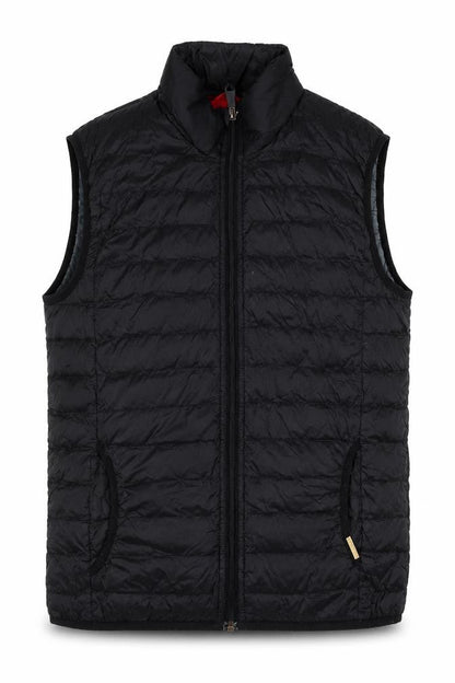 Front view of ESPRIT Men's Black Puffer Waistcoat M